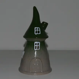 Keramik hus til fyrfadslys
