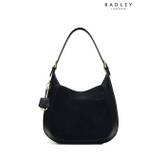 Radley London Black Pockets 2.0 Suede Large Open-Top Shoulder Bag