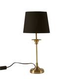 Klassisk bordlampe i antik guld og sort – 42 cm. – Speedtsberg