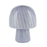 Mushroom Funghi stripes bordlampe - lilla