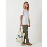 Patagonia P-6 Logo Market Tote Bag - Bleached Stone - Beige / One Size