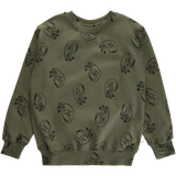 Soft Gallery Drenge Sweatshirt i økologisk bomuld - Deep Lichen Green - 7Y
