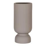 Vase i keramik Ø12 cm, grå