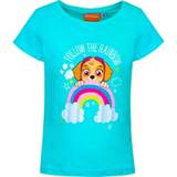 Paw Patrol Kort T-Shirt Turkis Rainbow