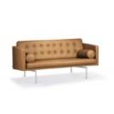 DUX Ritzy 2 Pers. Sofa L: 180 cm - Chrome/Naturale Camel