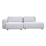 Toastie modular sofa, 253 cm, DV-P, Leaf 101 ivory