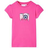 vidaXL T-shirt til børn str. 104 pink