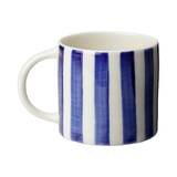 Kop | Candy Kop Høj L | Porcelæn - Stripe Blue
