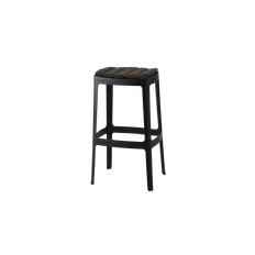 Cut barstol, høj - White, aluminium / None