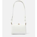 Plan C Folded Mini leather shoulder bag - white - One size fits all