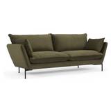 Hasle Lux 3-pers. sofa, Grøn Fløjl - Fri fragt