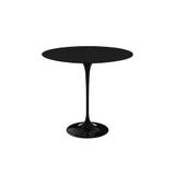 Knoll - Saarinen Oval Table - Småbord, Svart underrede, skiva i Svart laminat