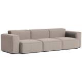 Hay Mags Soft Low 3-personers Sofa Comb. 1 Re-wool 628 / Mørke Syning - 3 personers sofaer Uld Grå - 102139-695