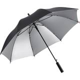 Stor automatisk sort luksus paraply med Gold - Luxury - Sølv