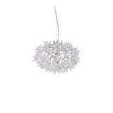 Kartell - Bloom S2 Suspension 9260, Crystal, Incl. 3xLED 4,5W G9