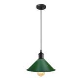 Grøn industriel vintage lampe retro loftslampe vedhæng Lysekrone E27 Edison