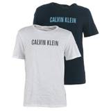 Calvin Klein 2-pak t-shirt s/s, whitenavy - 140,10-12år