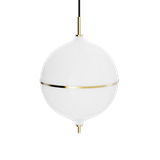 Eternal Moonlight pendant | Large pendel | Rebello Decor - Hvid/messing + Sort ledning
