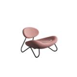 Woud Meadow Lounge Chair SH: 37 cm - Vidar Pink/Black