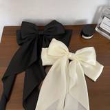 Big Bowknot Ribbon Hair Clip Elegant Chic Decorative Hair Accessory For Holiday Christmas Festival Party, Ideal Choice For Gifts