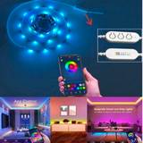 pc  Led m Rgb Smart Light Strip With  Key Controller And App Control - Multicolor - 2 m,5 m,10 m