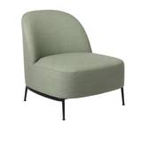 Gubi - Sejour Lounge Chair Fully upholstered Black Semi Matt Base