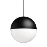 FLOS String Light Sphere med gulvbase inkl. 12 m ledning - Sort