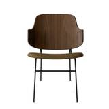 Audo Copenhagen The Penguin Lounge Chair SH: 42 cm - Walnut/Re-Wool Yellow Ochre