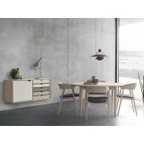 Andersen Furniture Classic 290/295 spisebord (Ø110 cm, Naturolieret eg massiv - bordplade, Naturolieret eg massiv stel)