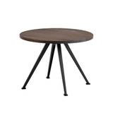 HAY - Pyramid Coffee Table 51 - Black Base - Smoked Oak - Ø60 x H44 cm