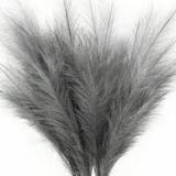 SHEIN 7pcs Artificial Pampas Grass And Reed 55cm/21.65in Bohemian Style Decorative Flowers For Home, Fall Or Wedding Decor For Vase Fillers (black)
