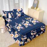 SHEIN A Piece Of Home Textile Bedding, Skin-Friendly And Close-Fitting, Korean Style Princess Double-Layer Lace Single/Double Bed Thickened Brushed Active P