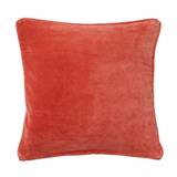 Bungalow Velour pude - Terracotta - Med pude