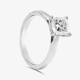 Brown & Newirth Platinum 1.51ct Princess Cut Diamond Solitaire Ring MENW262H1/24-04-168