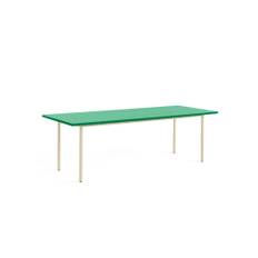Two-Colour Spisebord 240x90 fra Hay (Green mint, Ivory)