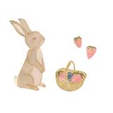 Wallsticker Bunny and Berries - Multi