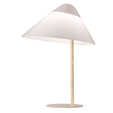 Opala bordlampe | lysegrå/messing Midi