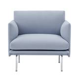 Muuto - Outline Studio Chair / Polished Aluminium Base Vidar 723