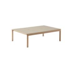 Muuto - Couple Coffee Table - Sofabord - 3 Plain - Sand/Oak - L84,5 x H35 x W120 cm