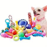 5pcs/set Interactive Dog Toy - Squeaky Molar Ball For Chewers - Durable And Fun Pet Toy
