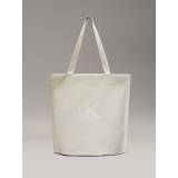 Canvas Pinched Tote Bag - White - One Size