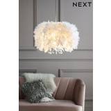 White Feather Easy Fit Lamp Shade