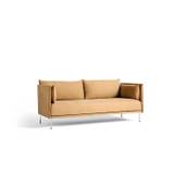 Hay Silhouette Sofa 2 Seater Linara 142/cognac Piping/chrome - 2 personers sofaer Tekstil Spice - 215659-625