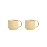 OYOY LIVING Yuka Espresso Kop - Pakke med 2 - Butter / One Size