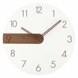 SHEIN 1pc Japanese Style Modern Minimalist Wood Wall Clock With Silent Movement For Living Room Home Decor
