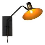 Lucide Pepijn væglampe E14 med 3-step dim sort/guld