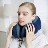 SHEIN Travel Pillow, Best Memory Foam Neck Pillow Head Support Soft Pillow For Sleeping Rest, Airplane Car & Home Use