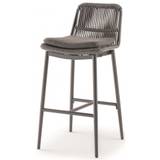 COMO Udendørs barstol i aluminium og quick dry polyester H104 cm - Antracit/Mørkegrå