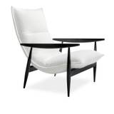 Adea - Tao Chair, Fabric Upholstery, Removable, Black Oak Legs, Orsetto 011