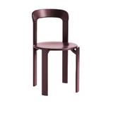 HAY - Rey Chair REY22, Grape red water-based lacquered beech